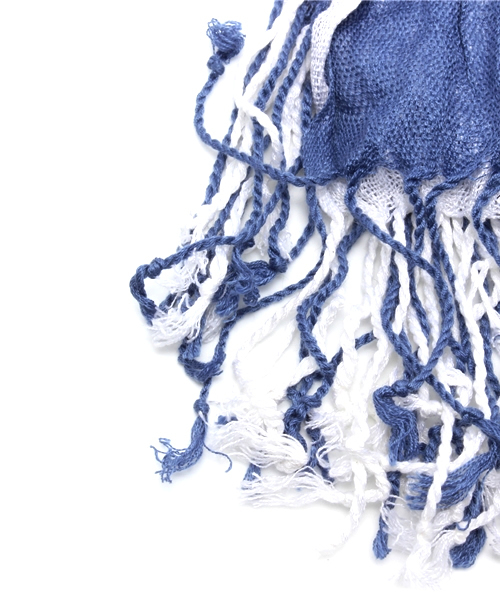 RATTLE TRAP（ラトルトラップ）の「3面ストール（ストール/ショール・メンズ・ホワイト系その他/ホワイト×ブルー/ホワイト×ネイビー/ホワイト×ピンク・FREE）」の5枚目の写真