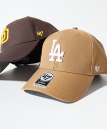 '47（フォーティーセブン）の「MLB公認 ’47BRAND MVP BBCAP LA NY ビッグ チームロゴ刺繍 ベースボールキャップ（キャップ）」