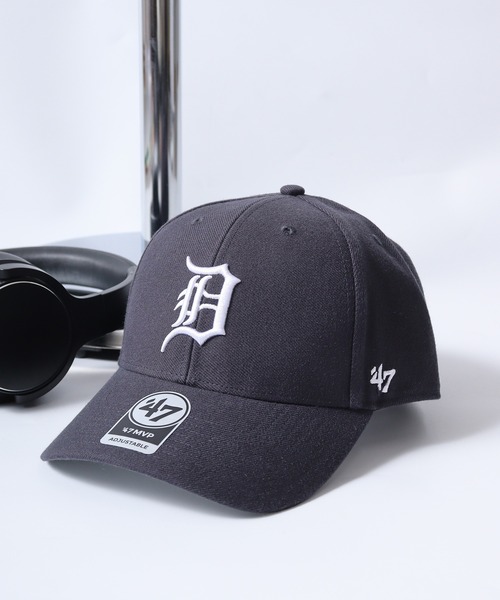 大人気✨ロゴ　ベースボールキャップ　ブラック　M MLB公認 '47BRAND MVP BBCAP LA NY ビッグ チームロゴ刺繍