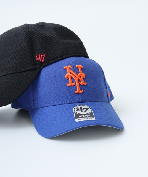 MLB公認 '47BRAND MVP BBCAP LA NY ビッグ チームロゴ刺繍 ベース