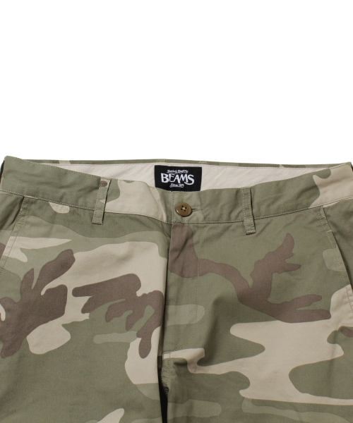 BEAMS（ビームス）の「○BEAMS / カモフラージュ柄 ベーシックショーツ（チノパンツ・メンズ・ブラウン/ベージュ・LARGE/SMALL/MEDIUM/X-LARGE）」の6枚目の写真