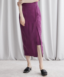 STUDIOUS | 【STUDIOUS】キュプラサテン スリットスカート(スカート)
