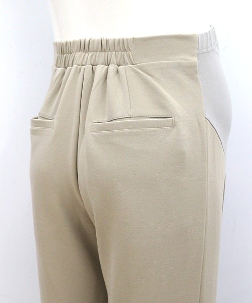 SweetMommy（スウィートマミー）の「ストレッチ センタープレス スリムスラックス [マタニティ]（マタニティウェア/グッズ・レディース・ブラック/ネイビー/グレイッシュベージュ・S/M/L）」の7枚目の写真