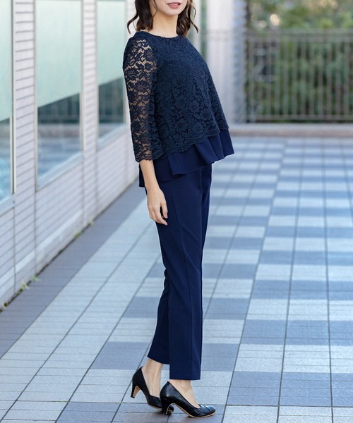 SweetMommy（スウィートマミー）の「ストレッチ センタープレス スリムスラックス [マタニティ]（マタニティウェア/グッズ・レディース・ブラック/ネイビー/グレイッシュベージュ・S/M/L）」の12枚目の写真