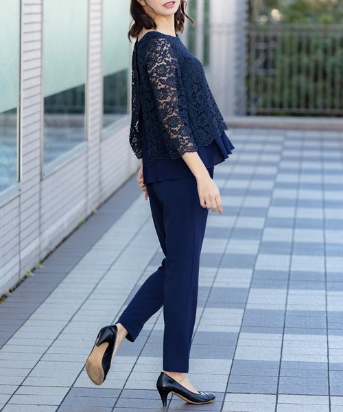 SweetMommy（スウィートマミー）の「ストレッチ センタープレス スリムスラックス [マタニティ]（マタニティウェア/グッズ・レディース・ブラック/ネイビー/グレイッシュベージュ・S/M/L）」の11枚目の写真