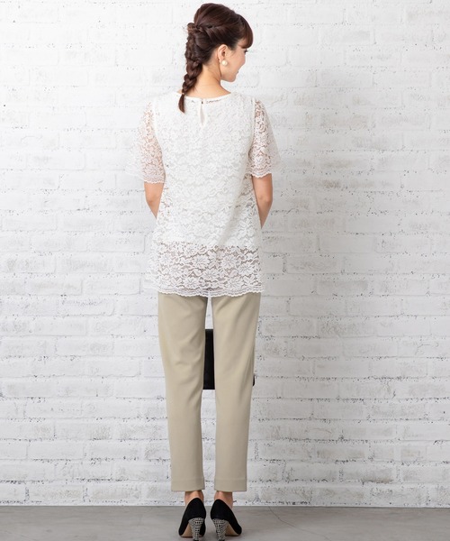 SweetMommy（スウィートマミー）の「ストレッチ センタープレス スリムスラックス [マタニティ]（マタニティウェア/グッズ・レディース・ブラック/ネイビー/グレイッシュベージュ・S/M/L）」の17枚目の写真