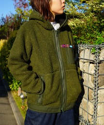 KAVU カブー　ジャケット　コーデュロイM グリーン KAVU カブー フーデッドバッファロージャケット 19821306