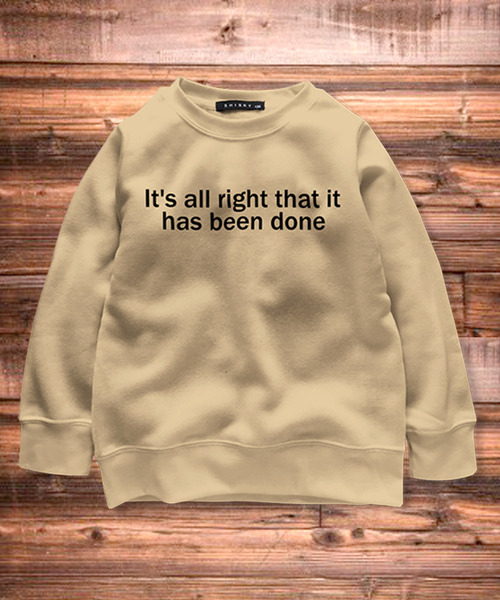 THE CASUAL(カジュアル)の「パイル起毛プリントトレーナー スウェット キッズ(スウェット・キッズ・A/T/S/R/Q/P/O/N/M/L/K/J/I/H/G/F/E/D/C/B・110cm/120cm/130cm/140cm/150cm/160cm/100cm)」の1枚目の写真