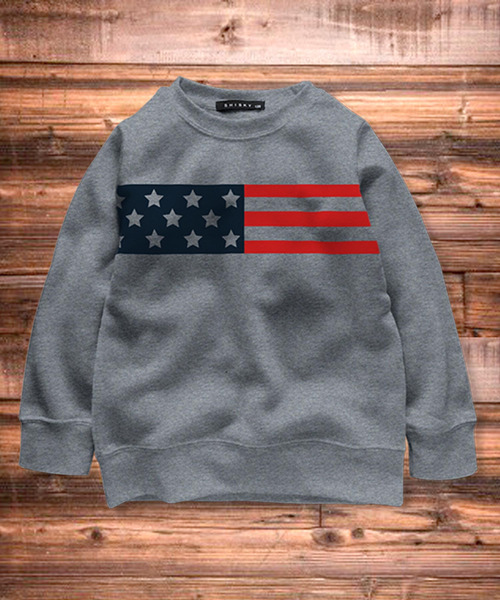 THE CASUAL(カジュアル)の「パイル起毛プリントトレーナー スウェット キッズ(スウェット・キッズ・A/T/S/R/Q/P/O/N/M/L/K/J/I/H/G/F/E/D/C/B・110cm/120cm/130cm/140cm/150cm/160cm/100cm)」の15枚目の写真