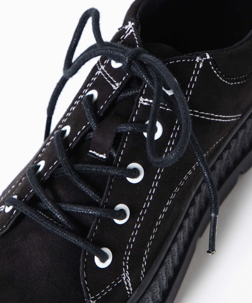 WEGO（ウィゴー）の「WEGO/ステッチデザインボリュームスニーカー（スニーカー・レディース・ホワイト/ブラック/ベージュ・MEDIUM/LARGE）」の6枚目の写真