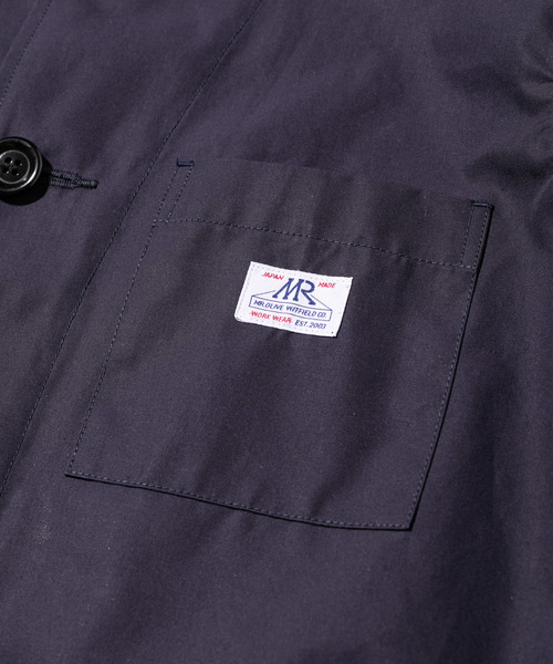 MR.OLIVE（ミスターオリーブ）の「TOUGH & THIN MATERIAL / ワーカーズ ショート カバーオール(CPOシャツジャケット)（カバーオール・メンズ・ブラック/ネイビー/アーミー・SMALL/MEDIUM/LARGE）」の4枚目の写真