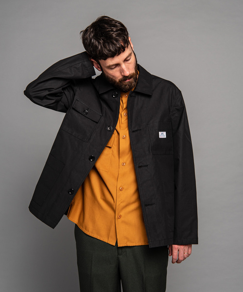 MR.OLIVE（ミスターオリーブ）の「TOUGH & THIN MATERIAL / ワーカーズ ショート カバーオール(CPOシャツジャケット)（カバーオール・メンズ・ブラック/ネイビー/アーミー・SMALL/MEDIUM/LARGE）」の12枚目の写真