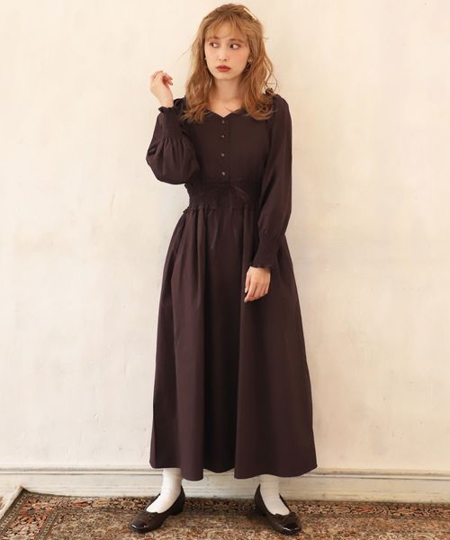 セール ブランド古着 長袖ワンピース ワンピース One After Another Nice Claup ワンアフターアナザーナイスクラップ のファッション通販 Zozoused