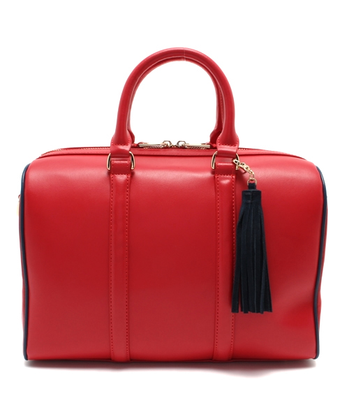 Demi-Luxe BEAMS(デミルクス ビームス)の「Demi-Luxe BEAMS / スプリット 2WAY ボストンバッグ(ボストンバッグ・レディース・ブラック/レッド・ONE SIZE)」の14枚目の写真