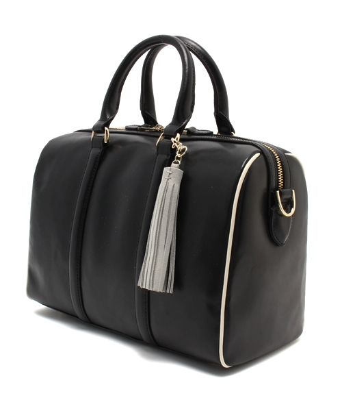 Demi-Luxe BEAMS(デミルクス ビームス)の「Demi-Luxe BEAMS / スプリット 2WAY ボストンバッグ(ボストンバッグ・レディース・ブラック/レッド・ONE SIZE)」の5枚目の写真