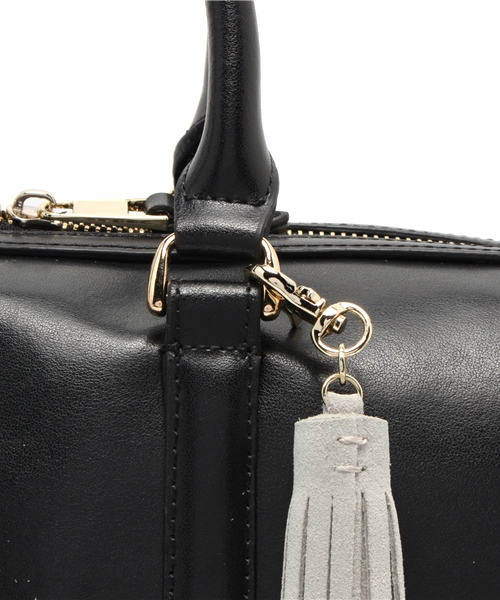 Demi-Luxe BEAMS(デミルクス ビームス)の「Demi-Luxe BEAMS / スプリット 2WAY ボストンバッグ(ボストンバッグ・レディース・ブラック/レッド・ONE SIZE)」の8枚目の写真