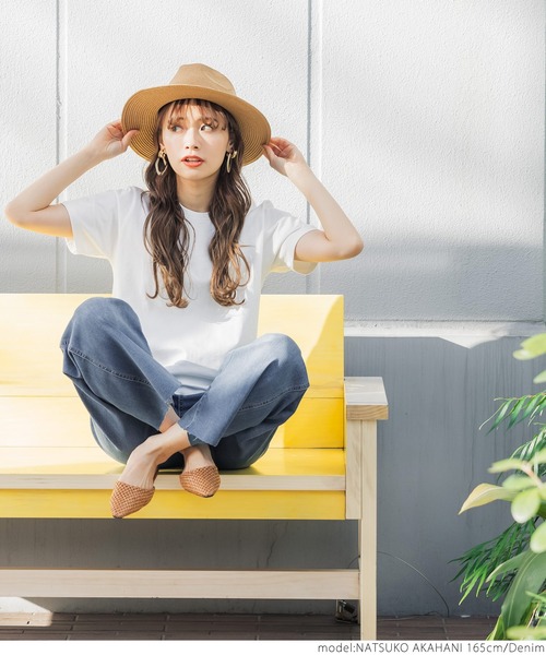 coca（coca）（コカ）の「＼新色登場／ストレッチ入りカットオフデニム（デニムパンツ・レディース・ブルー/ホワイト/ブラック・M/L）」の18枚目の写真