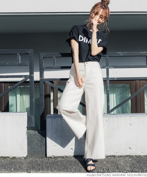 coca（coca）（コカ）の「＼新色登場／ストレッチ入りカットオフデニム（デニムパンツ・レディース・ブルー/ホワイト/ブラック・M/L）」の10枚目の写真