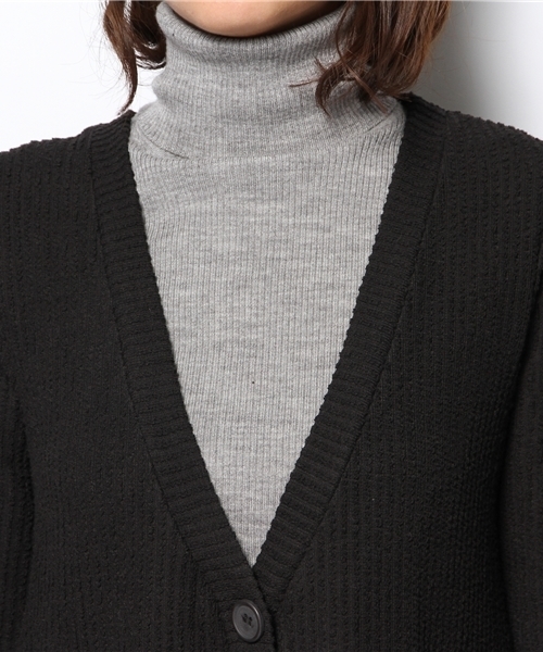 WEGO（ウィゴー）の「WEGO/リブニットロングカーディガン（カーディガン/ボレロ・レディース・ブラック・FREE）」の6枚目の写真