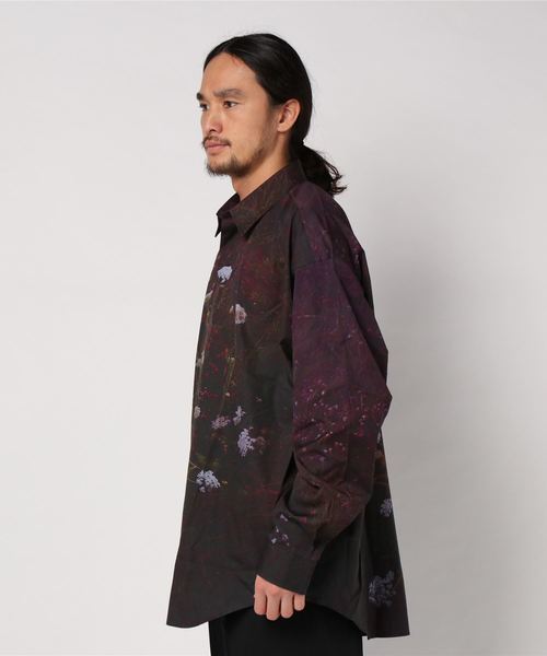 JOHN LAWRENCE SULLIVAN（ジョンローレンスサリバン）の「【JOHN LAWRENCE SULLIVAN】フォトプリントオーバーサイズシャツ/3A005-0220-21（シャツ/ブラウス・メンズ・パープル・44/48/46）」の9枚目の写真