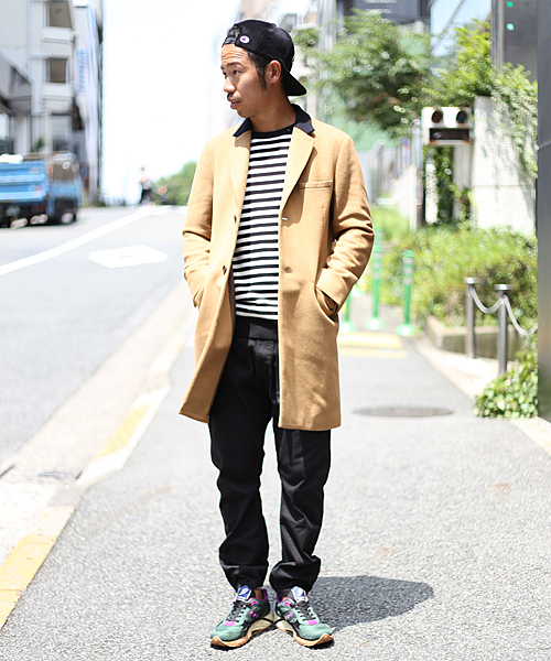 And A（アンドエー）の「WOOL CHESTER COAT（チェスターコート・メンズ・ブルー/ネイビー/キャメル・44/40/42）」の18枚目の写真