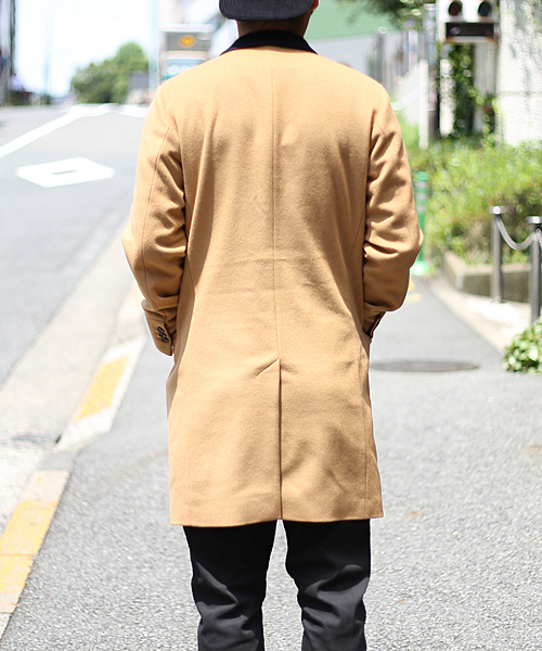 And A（アンドエー）の「WOOL CHESTER COAT（チェスターコート・メンズ・ブルー/ネイビー/キャメル・44/40/42）」の20枚目の写真