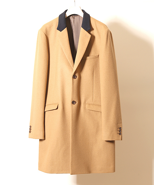 And A（アンドエー）の「WOOL CHESTER COAT（チェスターコート・メンズ・ブルー/ネイビー/キャメル・44/40/42）」の11枚目の写真