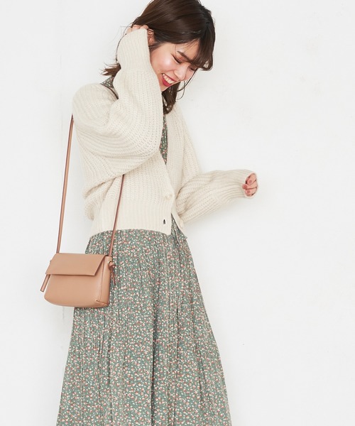 natural couture(ナチュラルクチュール)の「ぽわん袖ボレロ風カーディガン(カーディガン/ボレロ・レディース・アイボリー/モカ/イエロー・FREE)」の14枚目の写真