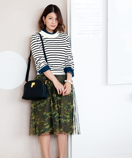 DISCOAT（ディスコート）の「通常販売開始！【Discoat】チュールひざ下スカート（スカート・レディース・アイボリー/ブラック/その他21・ﾌﾘ-）」の3枚目の写真