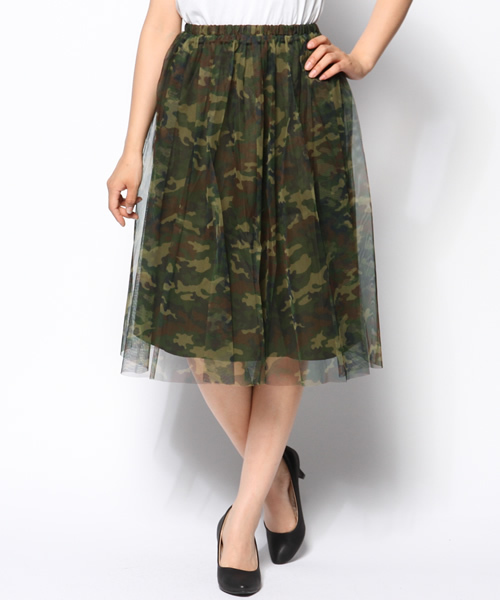 DISCOAT（ディスコート）の「通常販売開始！【Discoat】チュールひざ下スカート（スカート・レディース・アイボリー/ブラック/その他21・ﾌﾘ-）」の8枚目の写真