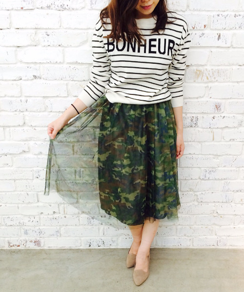 DISCOAT（ディスコート）の「通常販売開始！【Discoat】チュールひざ下スカート（スカート・レディース・アイボリー/ブラック/その他21・ﾌﾘ-）」の12枚目の写真