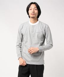 OUTDOOR PRODUCTS APPAREL（アウトドアプロダクツアパレル）の「ヘビーウェイト ワンポイントブランドロゴ スタンドカラーロングTシャツカットソー（Tシャツ/カットソー・レディース）」