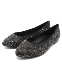 Pretty NANA / ラインストーンフラットシューズ