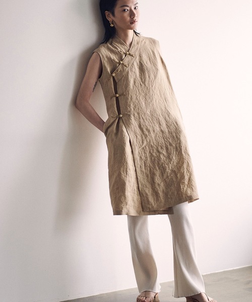 SEA(シー)の「リブ フレアパンツ(その他パンツ・レディース・ホワイト/ブラック/サンドベージュ・ONE SIZE)」の5枚目の写真