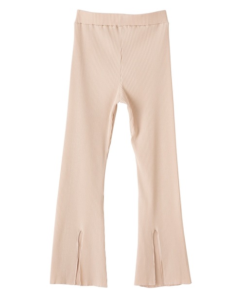 SEA(シー)の「リブ フレアパンツ(その他パンツ・レディース・ホワイト/ブラック/サンドベージュ・ONE SIZE)」の9枚目の写真