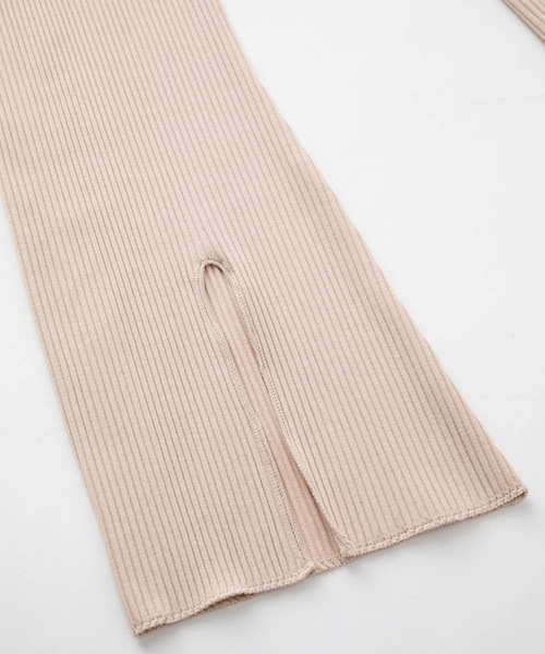 SEA(シー)の「リブ フレアパンツ(その他パンツ・レディース・ホワイト/ブラック/サンドベージュ・ONE SIZE)」の15枚目の写真