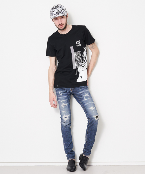 5351 POUR LES HOMMES(ゴーサンゴーイチプールオム)の「バンテージカスタムスキニーデニム(デニムパンツ・メンズ・インディゴブルー・44/46/48/50)」の6枚目の写真
