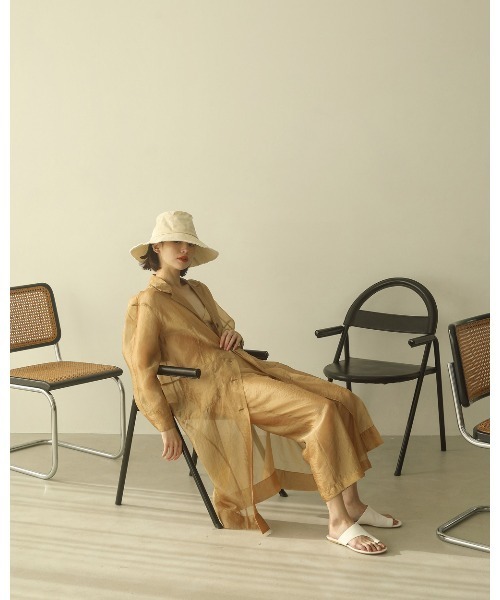 TODAYFUL（トゥデイフル）の「パラフィンバスケットハット（ハット・レディース・ベージュ/キナリ・FREE）」の3枚目の写真