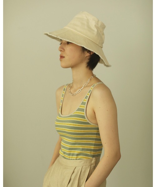 TODAYFUL（トゥデイフル）の「パラフィンバスケットハット（ハット・レディース・ベージュ/キナリ・FREE）」の13枚目の写真