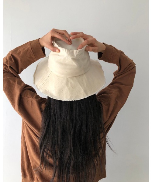 TODAYFUL（トゥデイフル）の「パラフィンバスケットハット（ハット・レディース・ベージュ/キナリ・FREE）」の12枚目の写真