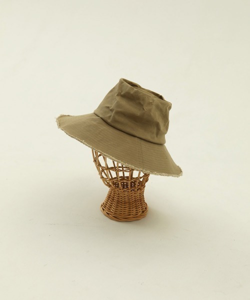 TODAYFUL（トゥデイフル）の「パラフィンバスケットハット（ハット・レディース・ベージュ/キナリ・FREE）」の4枚目の写真