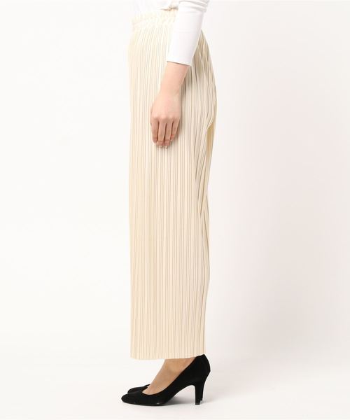 natural couture(ナチュラルクチュール)の「ランダムプリーツリラックスパンツ(その他パンツ・レディース・アイボリー/ミント/ブラック/グレー・FREE)」の6枚目の写真