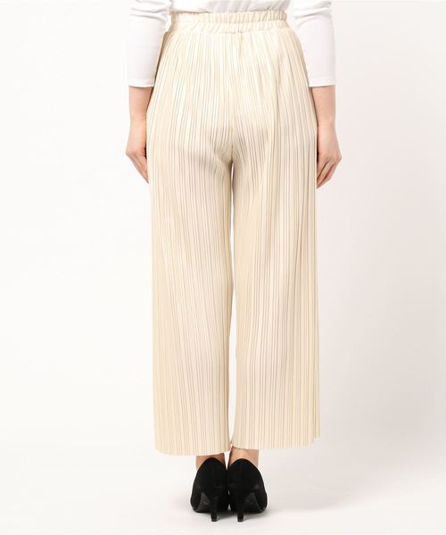 natural couture(ナチュラルクチュール)の「ランダムプリーツリラックスパンツ(その他パンツ・レディース・アイボリー/ミント/ブラック/グレー・FREE)」の5枚目の写真