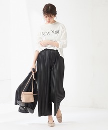 natural couture | ランダムプリーツリラックスパンツ(その他パンツ)