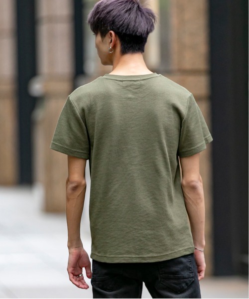 セール】TC サーマル ヘンリーネック 半袖 Tシャツ（Tシャツ