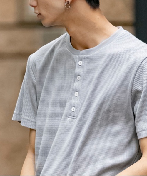 WTAPS グレー Tシャツ ヘンリーネック M cliffedge_18110311
