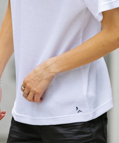 London Denim(ロンドンデニム)の「TC サーマル ヘンリーネック 半袖 Tシャツ(Tシャツ/カットソー・メンズ・ブラック/グレー/ホワイト/カーキ・M/L/XL)」の12枚目の写真