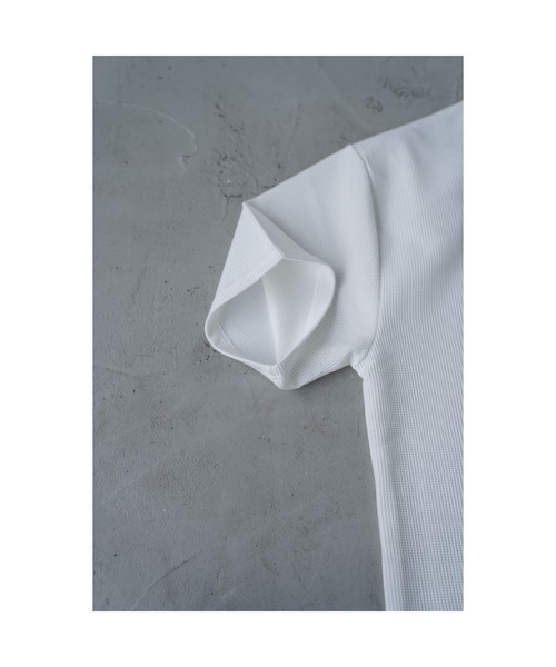 YARD PLUS（ヤードプリュス）の「YARD PLUS ワッフルドライクルー半袖BIG T（Tシャツ/カットソー・メンズ・サックスブルー/グレー/ホワイト/オリーブ・MEDIUM/LARGE）」の6枚目の写真