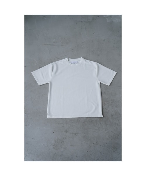 YARD PLUS（ヤードプリュス）の「YARD PLUS ワッフルドライクルー半袖BIG T（Tシャツ/カットソー・メンズ・サックスブルー/グレー/ホワイト/オリーブ・MEDIUM/LARGE）」の5枚目の写真