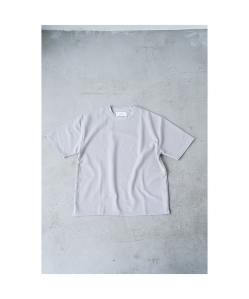 YARD PLUS（ヤードプリュス）の「YARD PLUS ワッフルドライクルー半袖BIG T（Tシャツ/カットソー・メンズ・サックスブルー/グレー/ホワイト/オリーブ・MEDIUM/LARGE）」の7枚目の写真